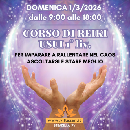 reiki 1 livello | 1 marzo 2026 | stradella (PV)